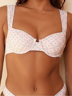 Victoria's Secret Pastel Sea Shell Design Underwire Bikini Top